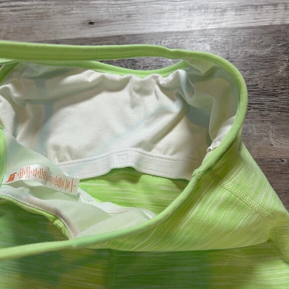 Lucy Lime Green Racerback Built-In Bra Tank Top Small | Yoga Pilates Workout - Picture 4 of 5